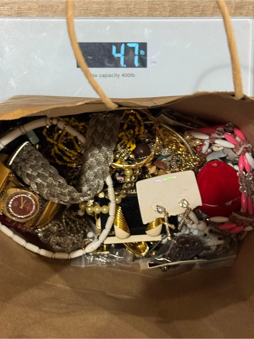 8+ lbs of Mixed Costume Jewelry Lot – Gold, Silver and all different colors!